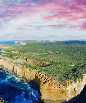 Aerial view of Great Ocean Road - Australia