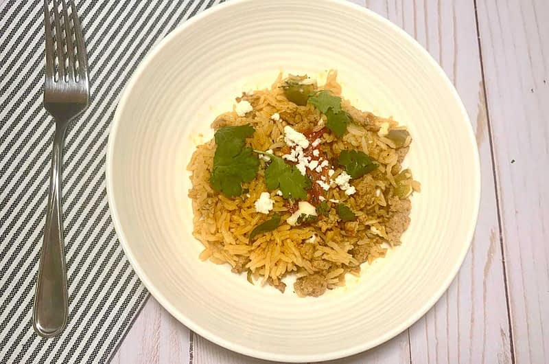 One Pot Spanish Chorizo and Rice