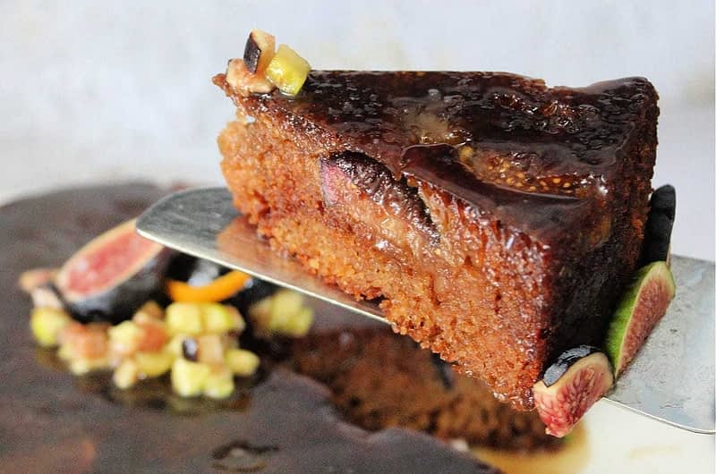 Fig & Olive Oil Cake with a Cognac Glaze
