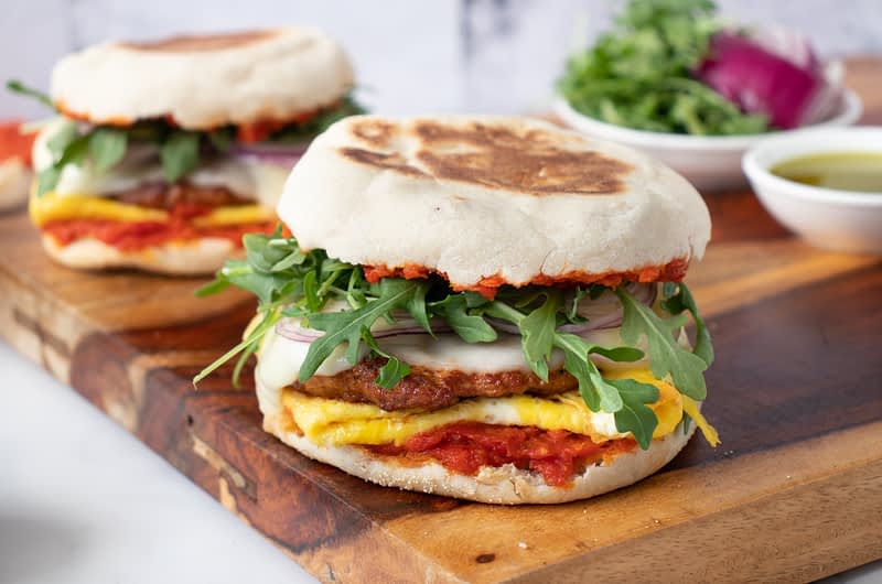 Spicy Italian Breakfast Sandwiches 